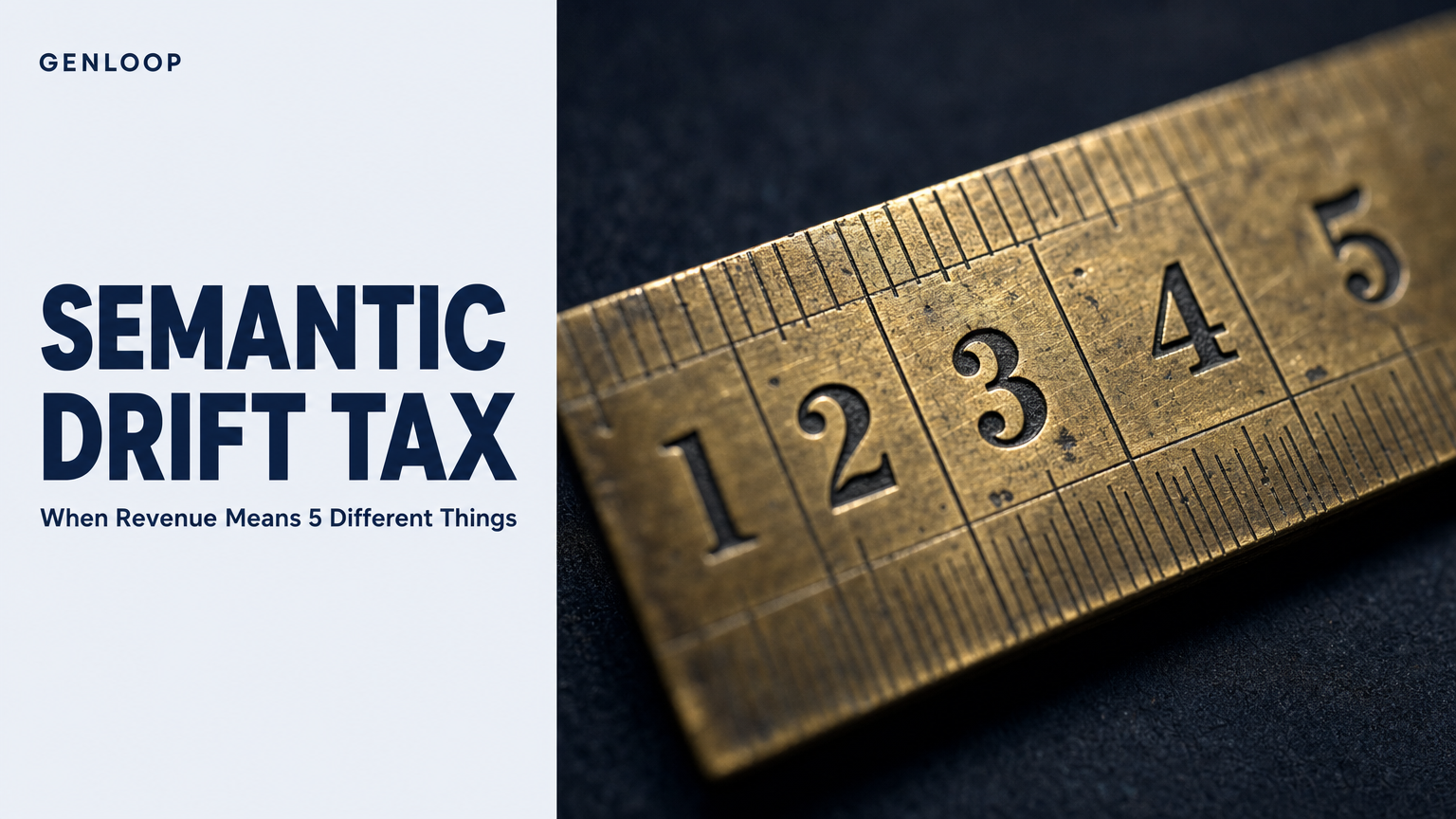 The Semantic Drift Tax: Why 5 Definitions of 'Revenue' Cost More Than Your Entire BI Stack