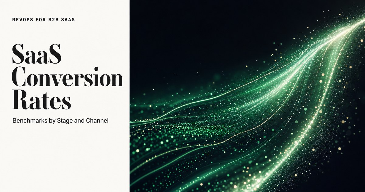 Sales Conversion Rates in B2B SaaS: Benchmarks by Stage and Channel