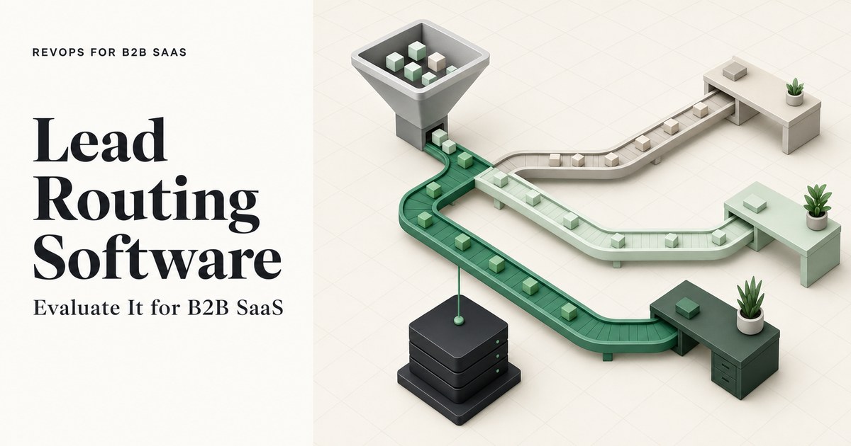 Lead Routing Software for B2B SaaS: What It Does and How to Evaluate It