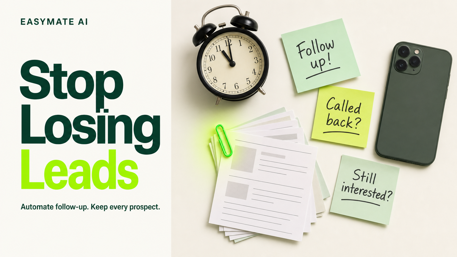 AI Lead Follow-Up for Small Businesses: How to Stop Losing Leads Without Hiring More Staff