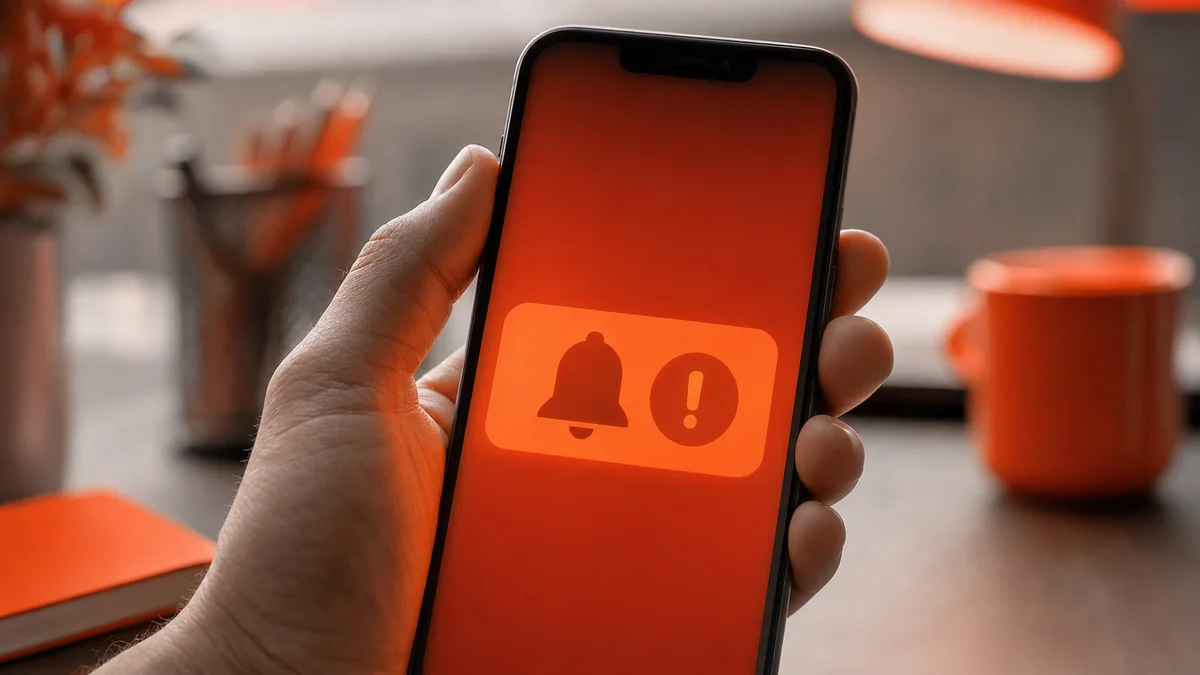 Escalation notification on mobile screen with overdue corrective action alert