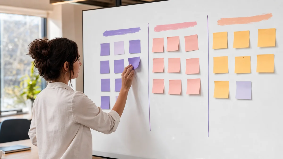 PR and review platform labels on a planning whiteboard for AI citation strategy