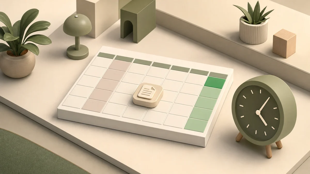 Isometric calendar and clock showing a Friday form submission with an idle lead token resting until Tuesday